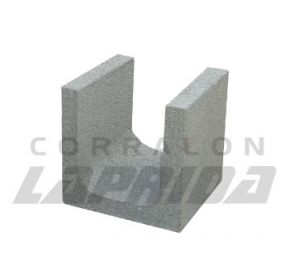 Block Cemento Liso Encadenado 20x20x20